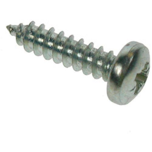 PAN HEAD SELF TAPPING SCREW BZP 10 X 1.1/2 4.8 X 38