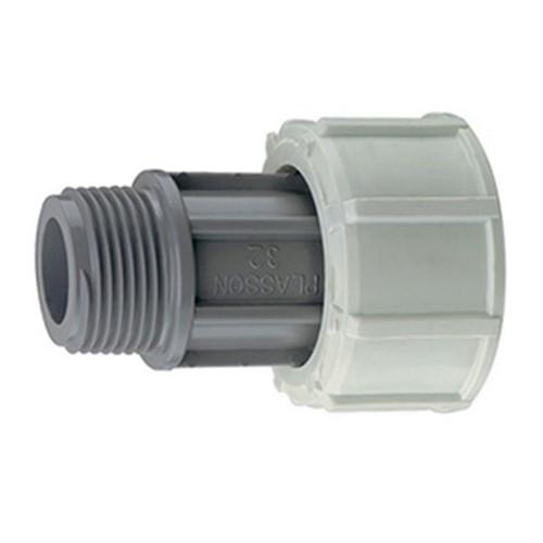 MODULAR ADAPTOR THREADED 25MM X 3/4 BSP MALE 7250 PLASSON