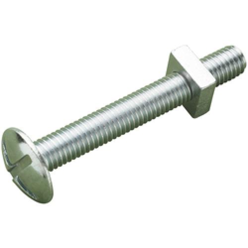 ROUNDHEAD ROOFING BOLT/NUT BZP M8 X 70