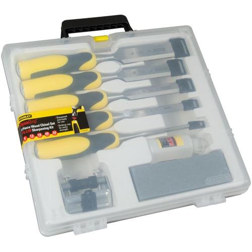 DYNAGRIP CHISEL WITH STRIKE CAP SET 5 PIECE + ACCE STANLEY