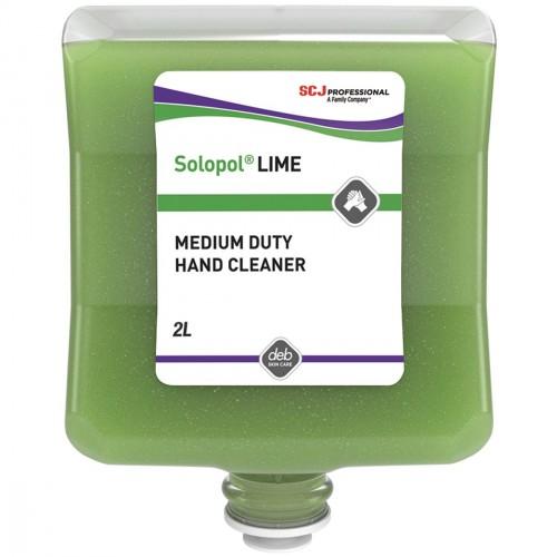 HAND WASH SOLOPOL LIME 2 LITRE CARTRIDGE LIM2LT DEB