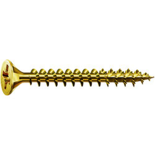 CSK UNIVERSAL WOOD SCREW 5 X 25 POZI 2 SPAX-S