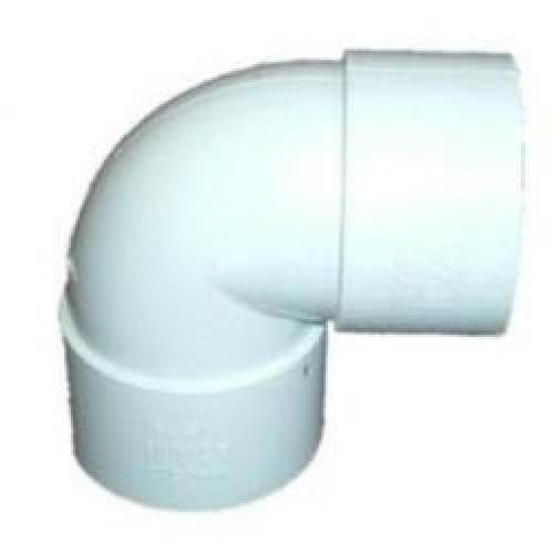 SOLVENT WELD WASTE ELBOW 90DEG 50MM WHITE W3120W BRETT