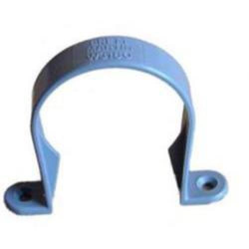 SOLVENT WELD WASTE PIPE CLIP 50MM BLACK W3180B BRETT