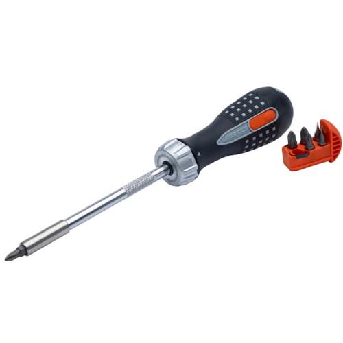 SCREWDRIVER RATCHET WITH 6 BITS BAHCO