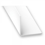 WHITE PLASTIC ANGLE 40 X 40 X 1.2MM 1 METRE 2002-68590