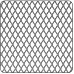 STEEL DIAMOND MESH PANEL 500 X 500MM 6 X 3MM 2016-4425