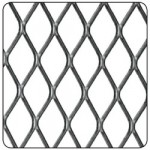 STEEL DIAMOND MESH PANEL 1000 X 500MM16 X 8MM 2016-5440