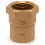 COPPER STRAIGHT F/M CONNECTOR 54MM X 2 YP2 SOLDER RING