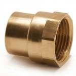 COPPER STRAIGHT FEMALE CONNECTOR 22MM X 3/4 ENDFEED