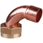 COPPER BENT CYLINDER UNION 22MM X 1" ENDFEED