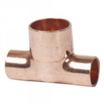 COPPER REDUCING TEE 15MM X 15 X 22 ENDFEED