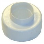 FLUSH PIPE CONNECTOR EXTERNAL WHITE
