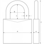 PADLOCK 40MM DOUBLE BOLTED LAMINATE 41/40C ABUS