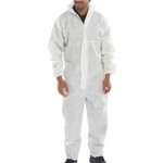 DISPOSABLE OVERALL LARGE WITH HOOD PS2 COCN4013EW