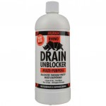 DRAIN CLEANER UNBLOCKER NON ACIDIC 1 LITRE KILROCK RHINO