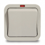 OUTDOOR SWITCH 1GANG 2 WAY WHITE IP54