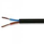 ELECTRIC CABLE 3182Y BLACK PVC 1.5MM PER METRE