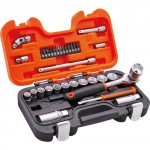 3/8 SQUARE DRIVE SOCKET SET 34 PIECE 10 TO 22MM S330 BAHCO