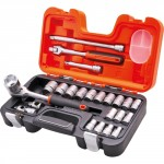 1/2 SQUARE DRIVE METRIC 24 PC SOCKET SET S240 BAHCO