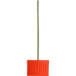 SNOW SCOOP SHOVEL 390 X 350 & 5FT STALE FLUO ORANGE