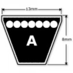 A SECTION V-BELT A3190/A124  