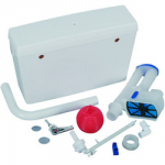 PLASTIC CISTERN LOW LEVEL WHITE SIDE INLET PL1152