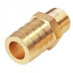 BRASS HEX HOSE TAIL 1.1/4 ID X 1.1/4 BSPP MALE