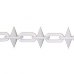 PLASTIC WHITE SPIKED CHAIN 5MM (METRE)