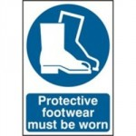 SIGN PROTECTIVE FOOTWEAR MUST BE WORN 200 X 300MM