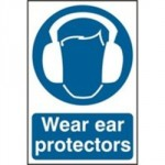 SIGN WEAR EAR PROTECTORS 200 X 300MM