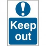 SIGN KEEP OUT 200 X 300MM  
