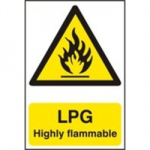 SIGN LPG HIGHLY FLAMMABLE 200 X 300MM