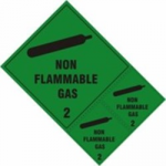 SIGN NON FLAMMABLE GAS CLASS 2 (FOR VEHICLES)