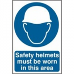 SIGN SAFETY HELMETS MUST BE WORN 600 X 400MM