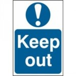 SIGN KEEP OUT 600 X 400MM  