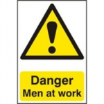 SIGN DANGER MEN AT WORK 600 X 400MM