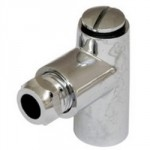 GAS PIPE RESTRICTOR ELBOW CHROME 12MM X 25MM