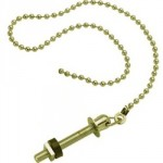 12" CHAIN & STAY BRASS PLATED FOR BASIN