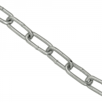 CHAIN STRAIGHT LINK BZP 6MM X 33MM