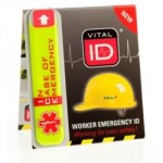 VITAL ID HELMET STICKER WSID01 IN CASE OF EMERGENCY