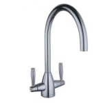 MONO SINK MIXER BRUSHED STEEL CONTEMPORARY OVAL BARCO