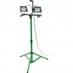 TWIN SITE FLOODLIGHT 1.8M TRIPOD 8000 LUMENS 240V
