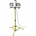 TWIN SITE FLOODLIGHT 1.8M TRIPOD 8000 LUMENS 110V