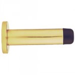 DOOR STOP CYLINDER WITH ROSE BRASS AA23