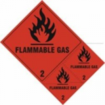 SIGN FLAMMABLE GAS CLASS 2 (FOR VEHICLES)