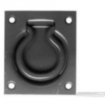 TRAP DOOR RING NO 2151 BLACK 77 X 90mm PLATE 35mm ID RING