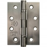 BUTT HINGE BALL BEARING SATIN STAINLESS STEEL CE451 100MM