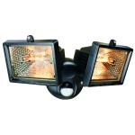 TWIN FLOODLIGHT WITH MOTION DETECTOR 120W BLACK ES120/2