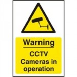 SIGN WARNING CCTV CAMERA IN OPERATION 200 X 300MM